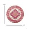 Homeroots 5 ft. Round Ivory & Fuchsia Distressed Area Rug 385324 - alternate 7